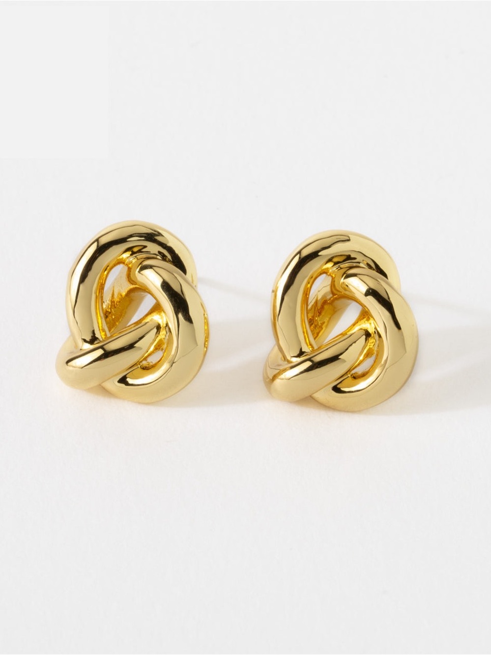 Interlocking Knot Stud Earrings